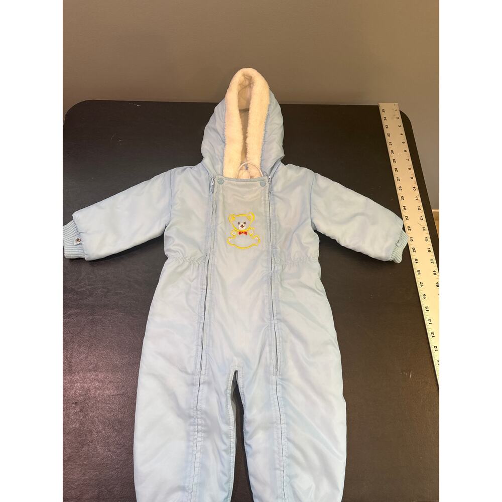 VTG JC Penney toddler snowsuit outerwear 24 Mo W/O  Snap Mittens and Booties